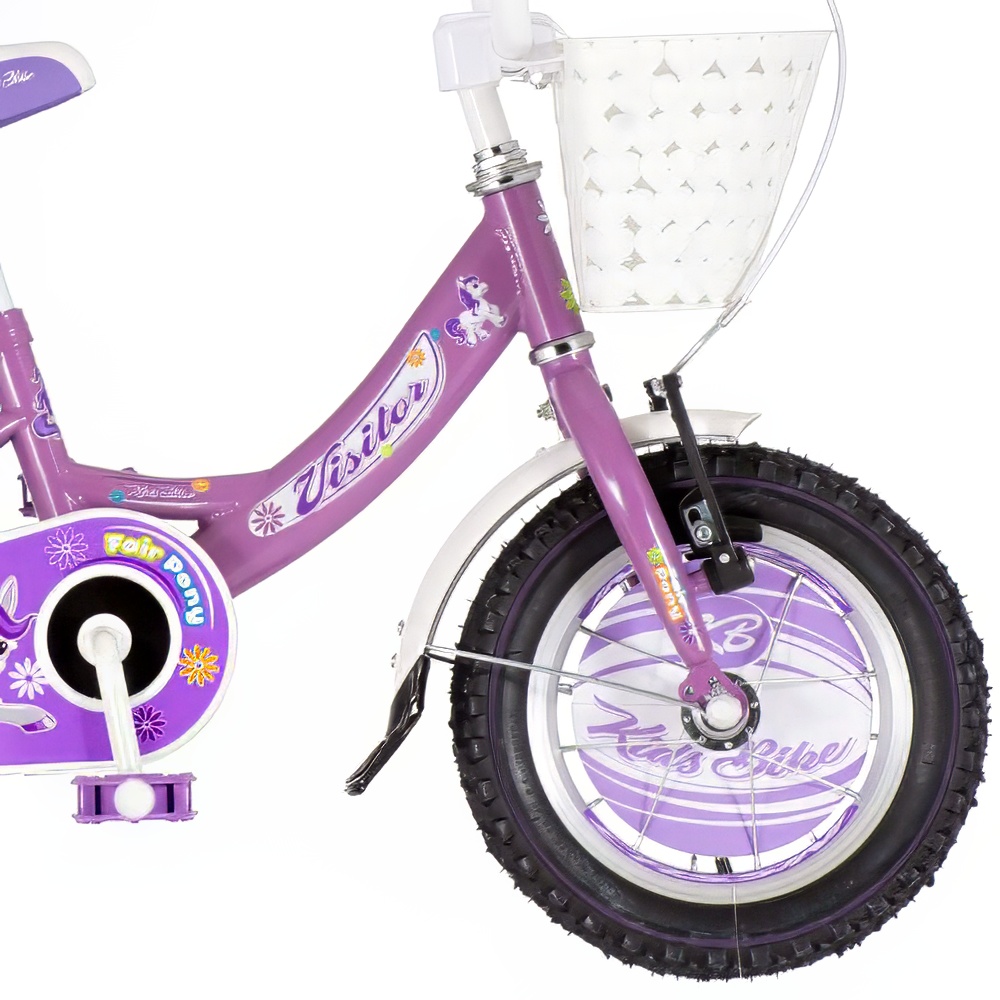 Bicikl Visitor Pony 12" ljubičasti