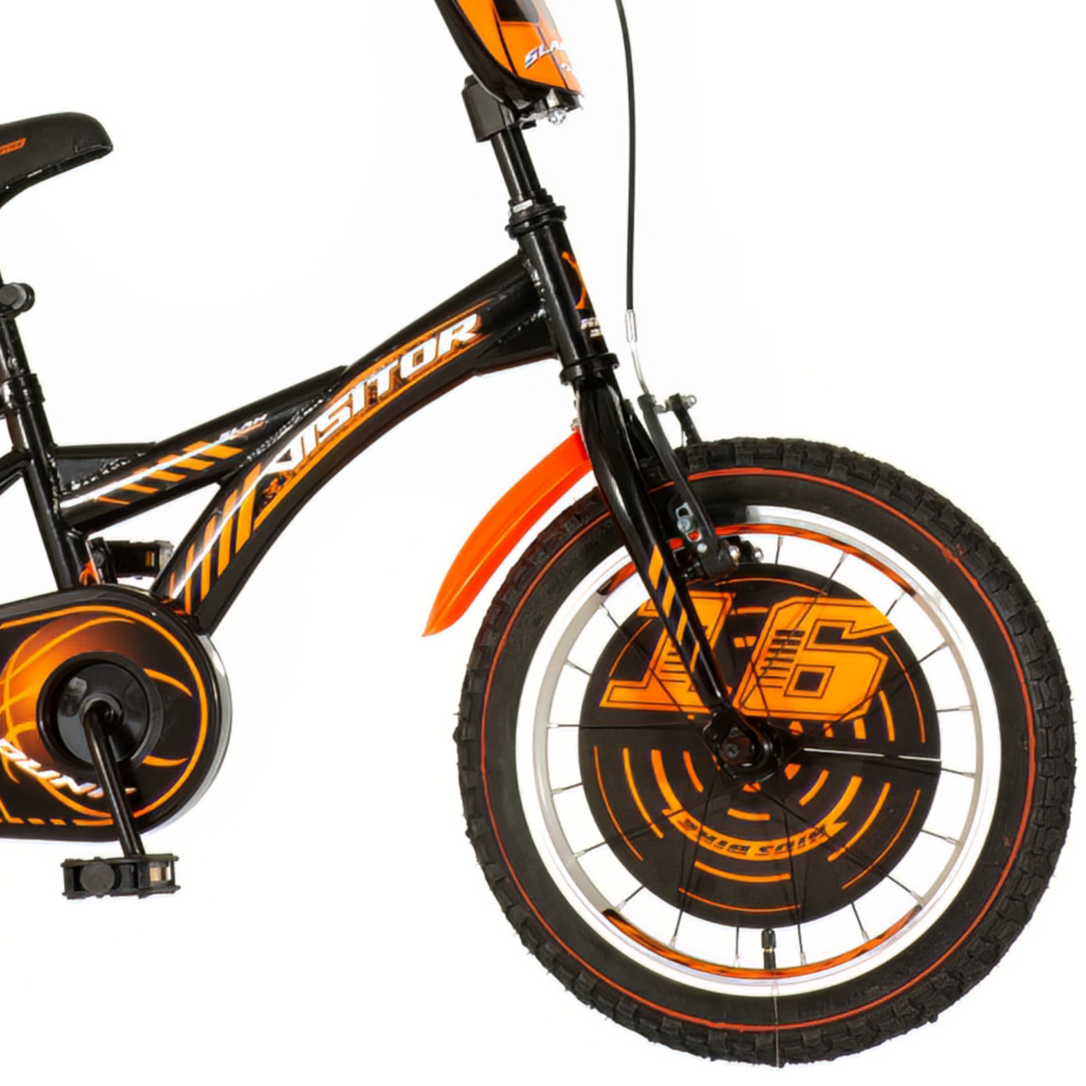 Bicikl Visitor Basket  16" crno narandžasti