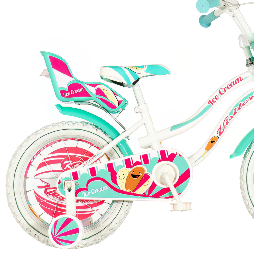 Bicikl Visitor Ice cream 16" belo tirkiz