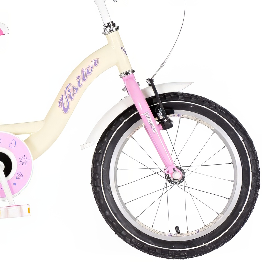 Bicikl Visitor Lovely little princess 16" belo roze