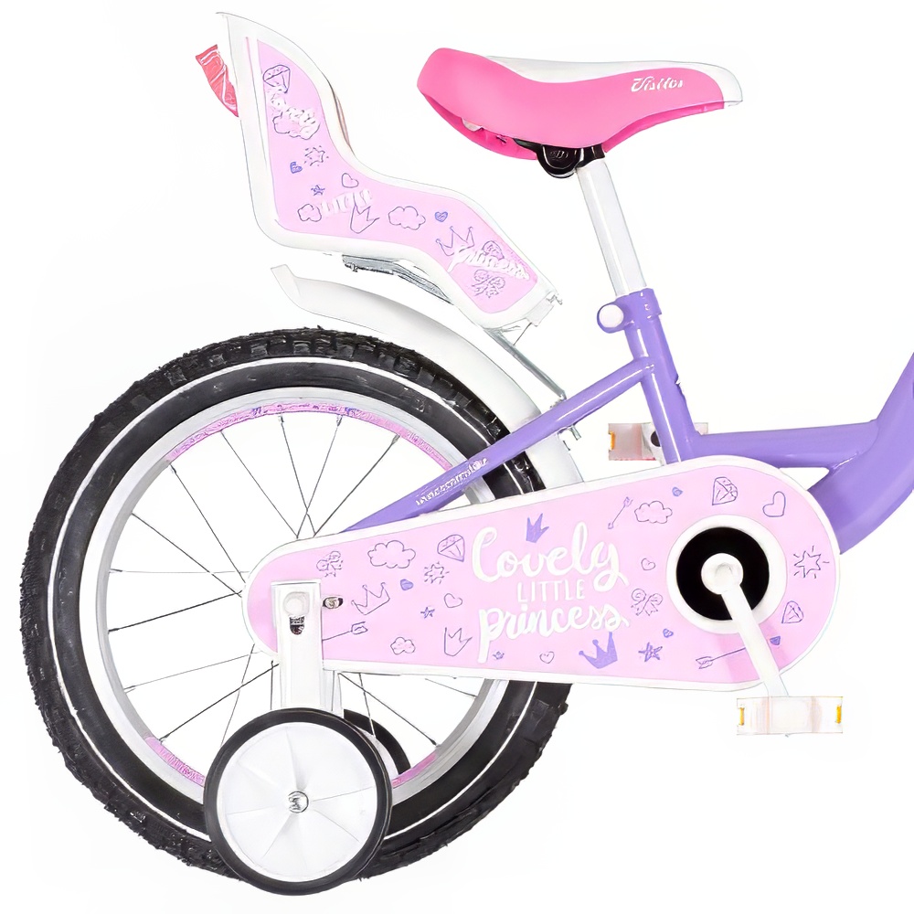 Bicikl Visitor Lovely little princess 16" ljubičasti