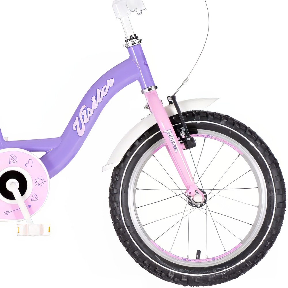 Bicikl Visitor Lovely little princess 16" ljubičasti