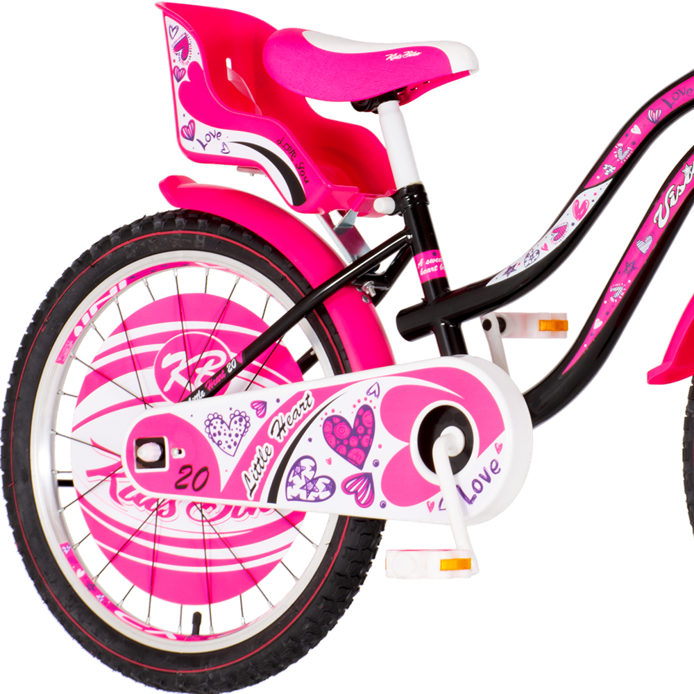 Bicikl Visitor Little heart 20" crno roze