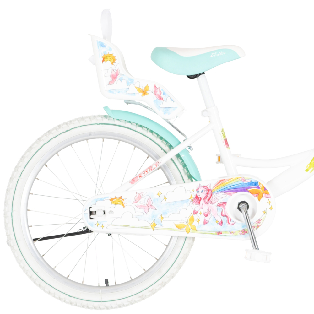 BICIKL KIDS VISITOR LOLA 20" 11" V-BRAKE  KONTRA 115-135CM (20") BELO ROZE PERLA