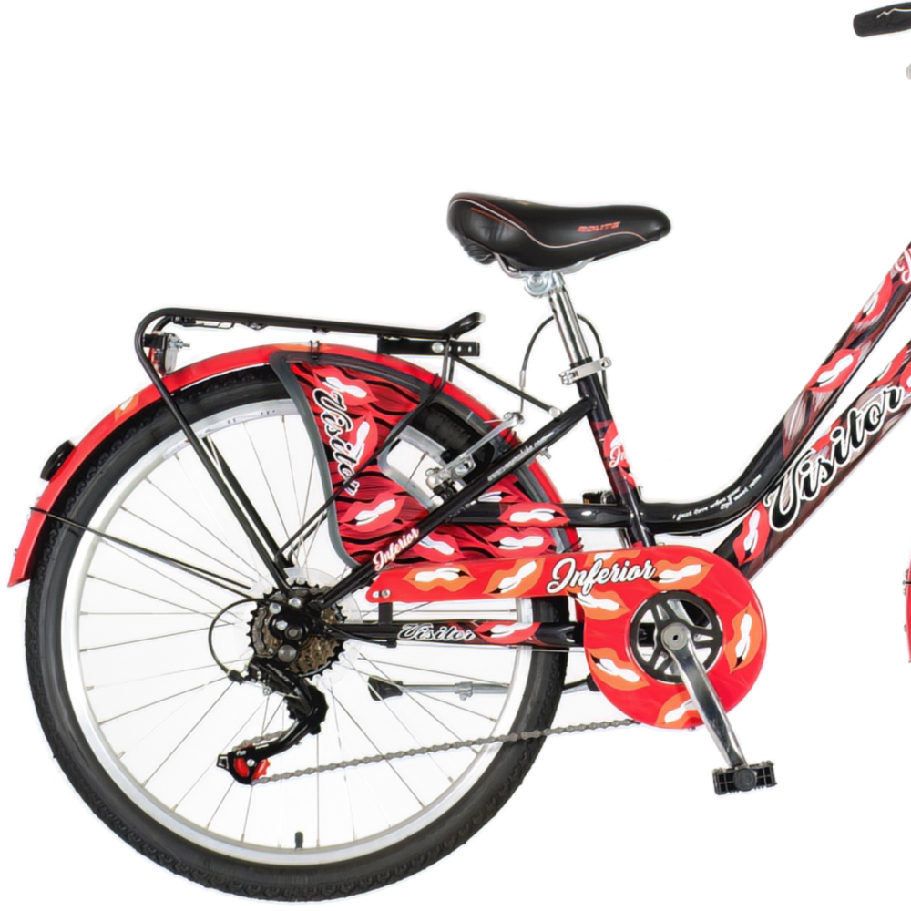Bicikl Visitor Fashion Inferior 24" crno crveni