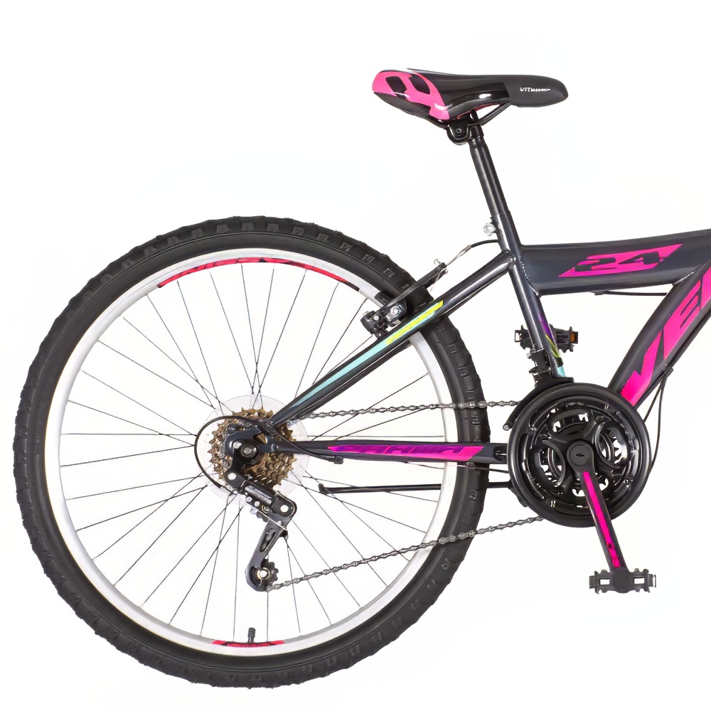 Bicikl Venssini Parma 24" crno roze