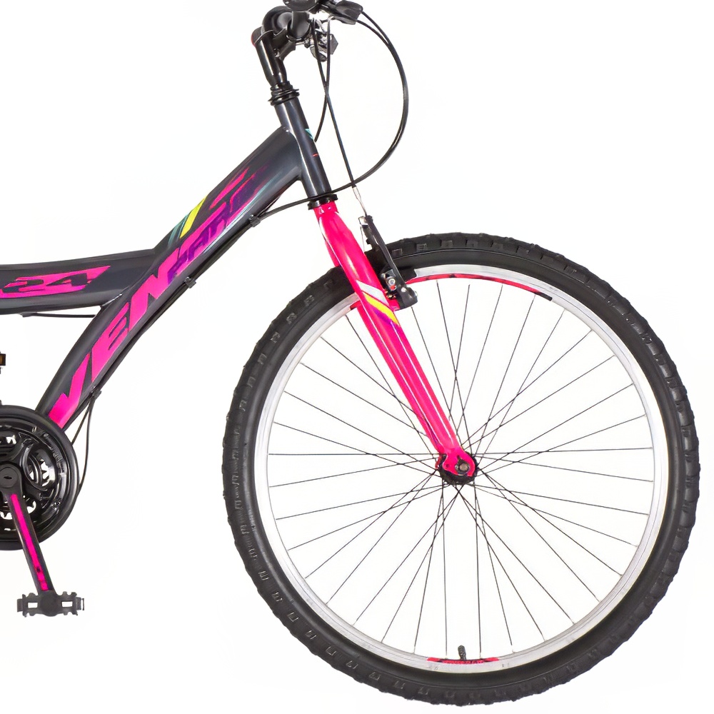 Bicikl Venssini Parma 24" crno roze