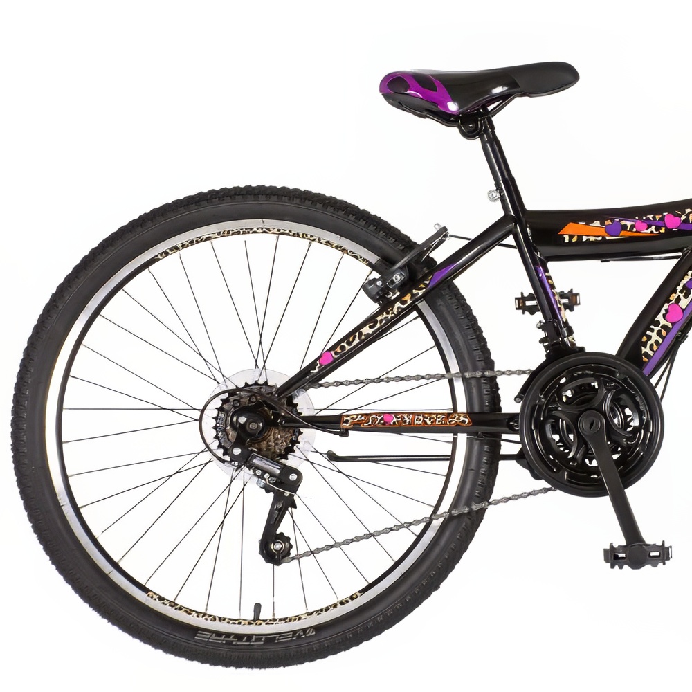 Bicikl Venssini Parma 24" crno roze