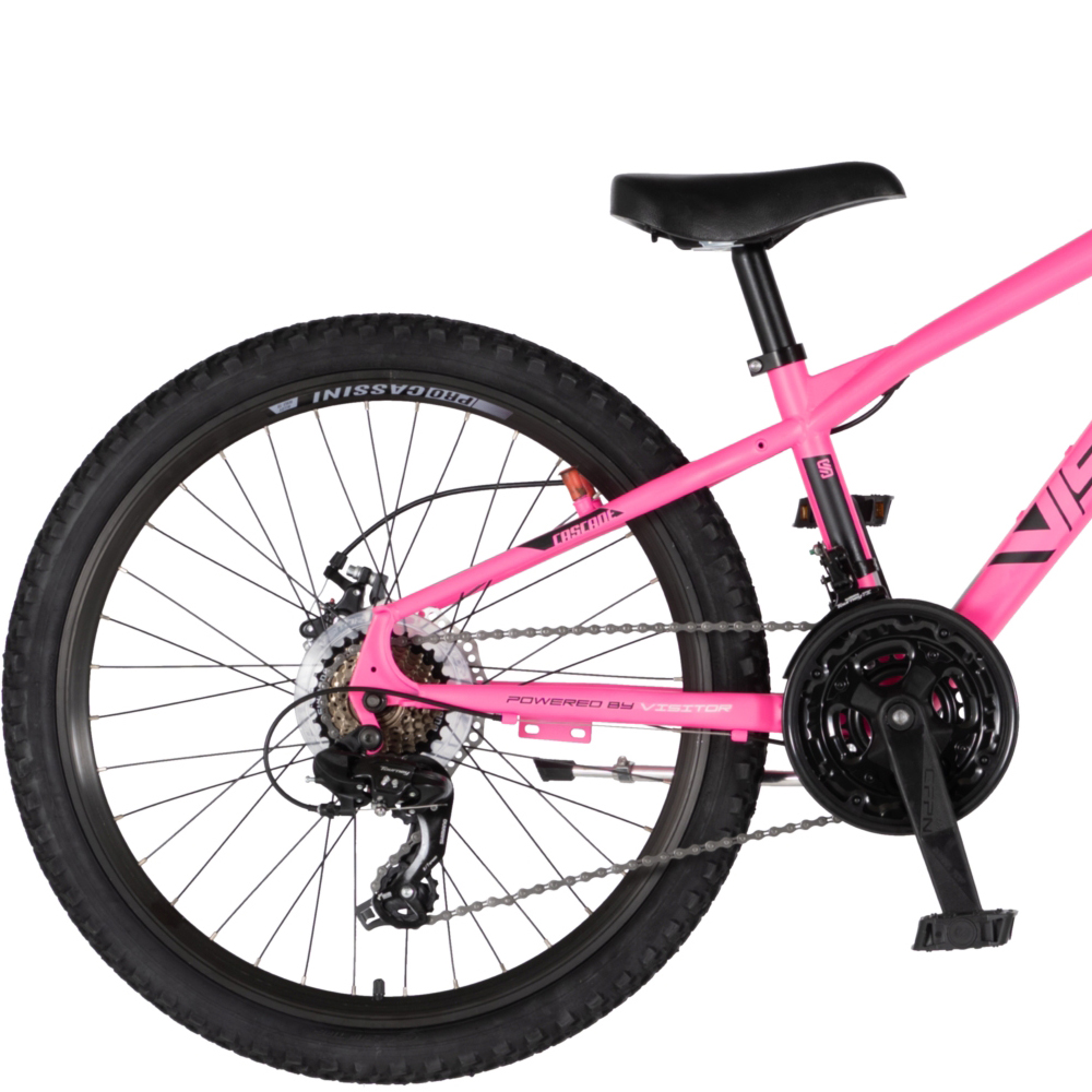 Bicikl Visitor Cascade 24" roze crni