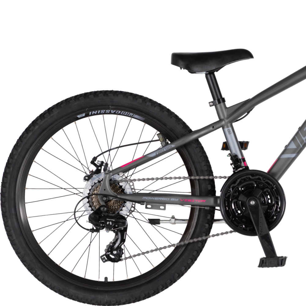 Bicikl Visitor Cascade 24" sivo roze