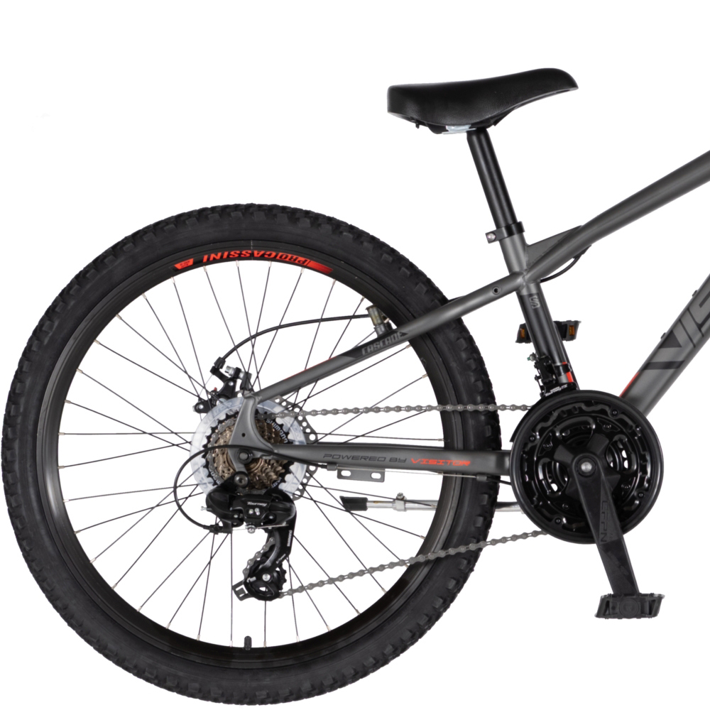 Bicikl Visitor Cascade 24" sivo crveni