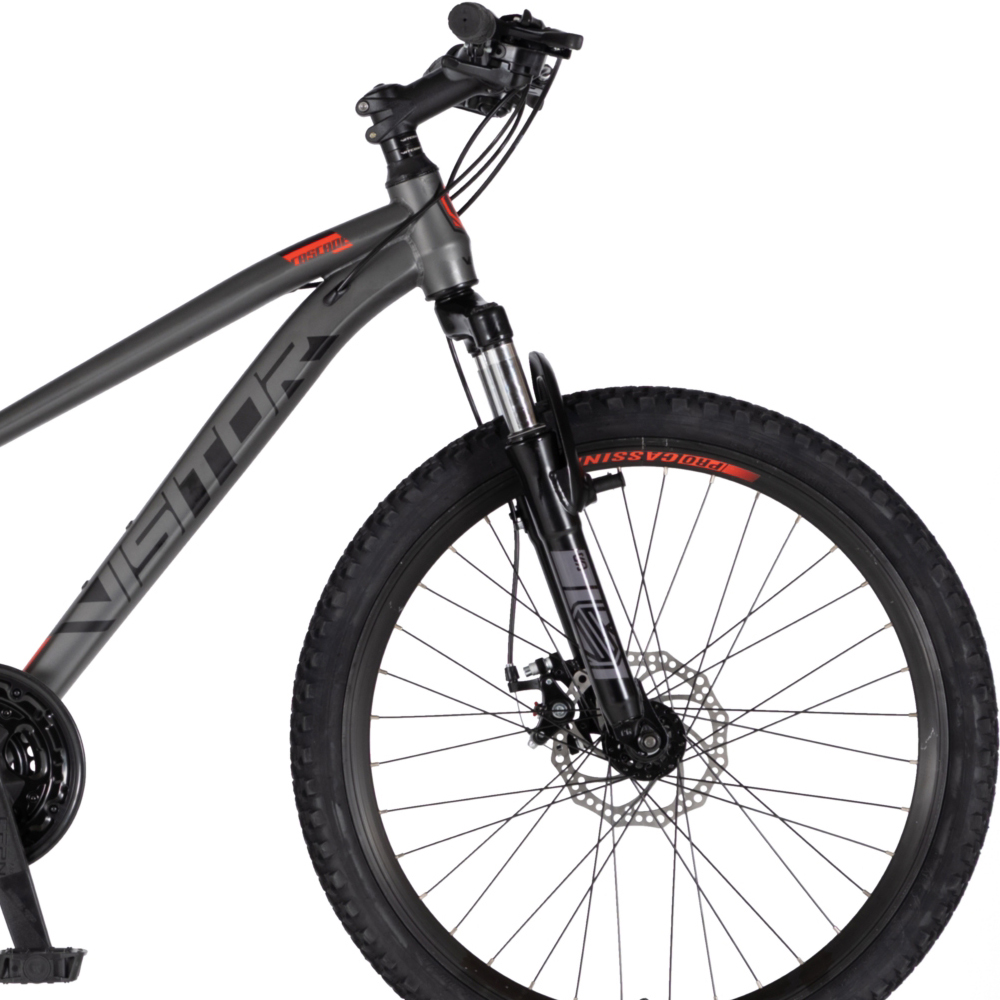 Bicikl Visitor Cascade 24" sivo crveni