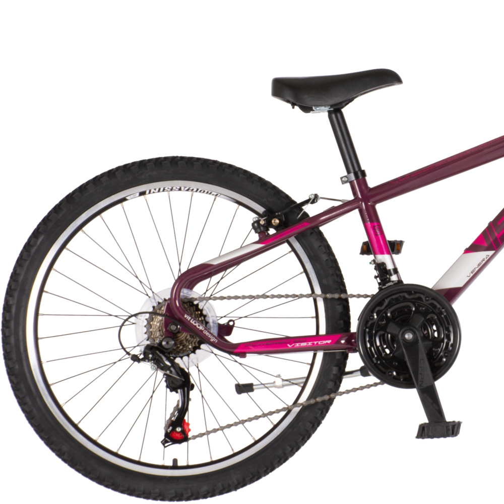 Bicikl Visitor Radiance 24" bordo roze