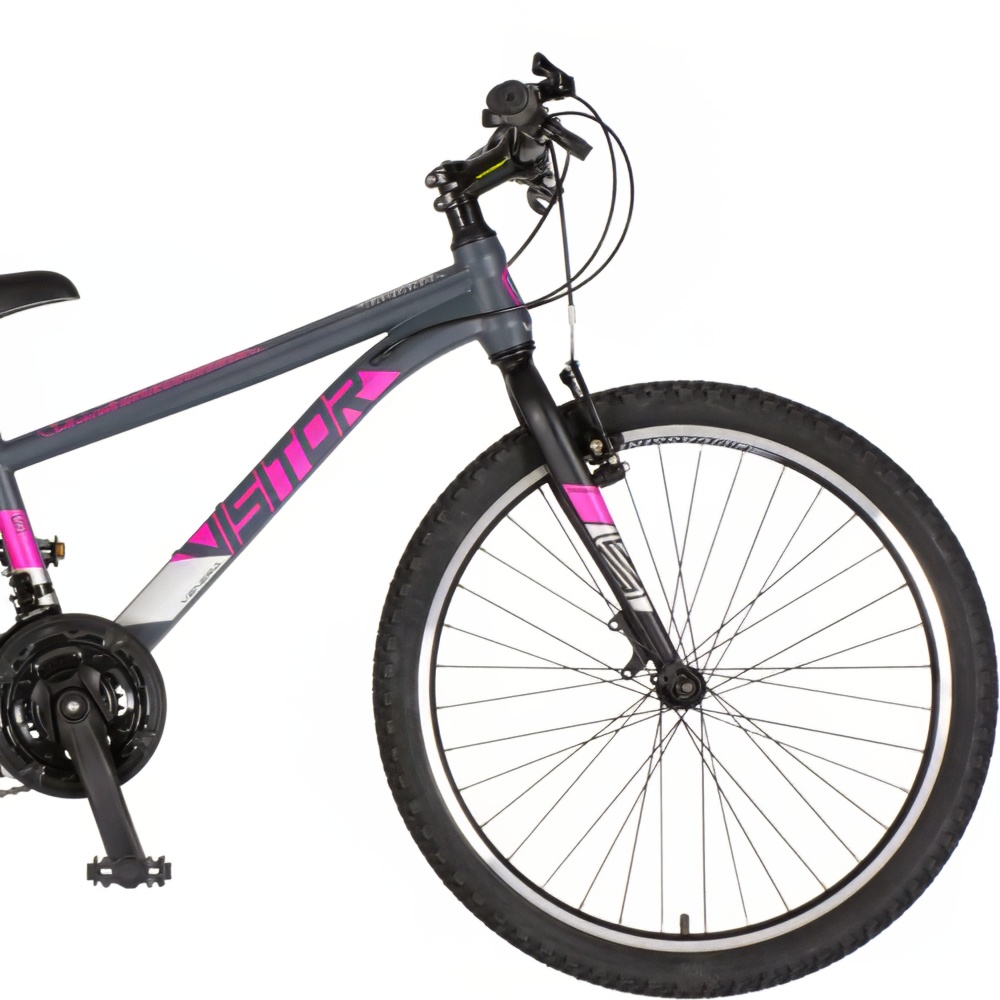 Bicikl Visitor Radiance 24" sivo roze