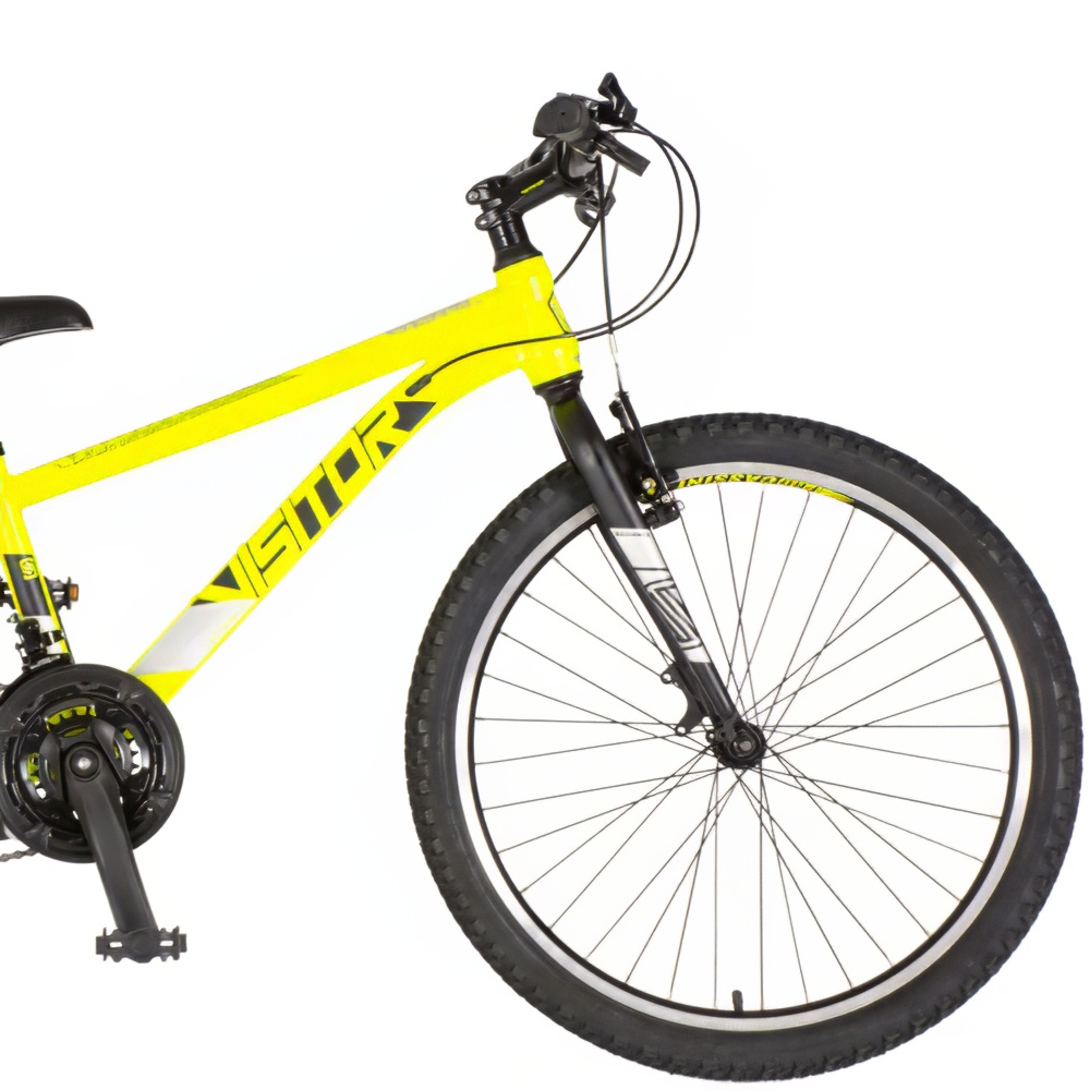 Bicikl Visitor Radiance 24" neon žuto crni