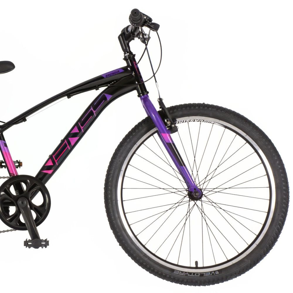 Bicikl Venssini Arcadia 24" crno ljubičasti