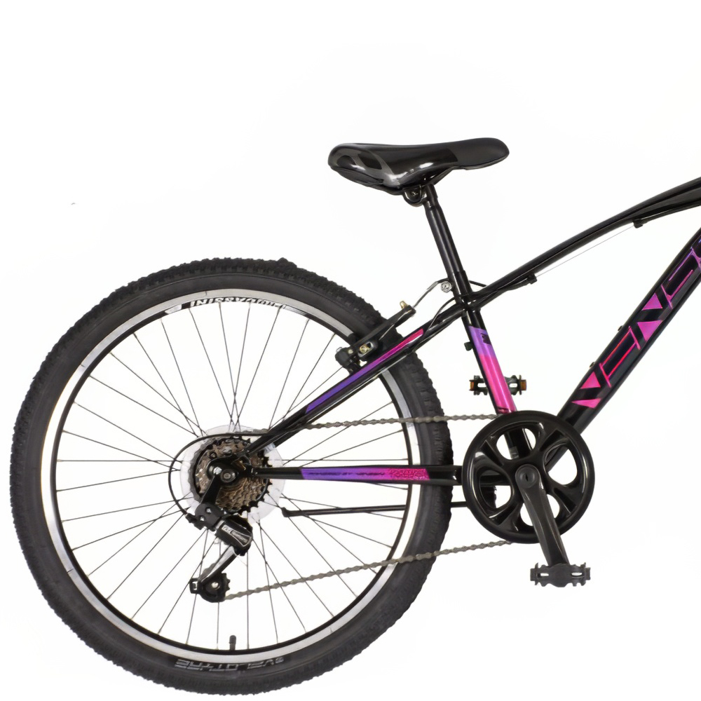 Bicikl Venssini Arcadia 24" crno ljubičasti