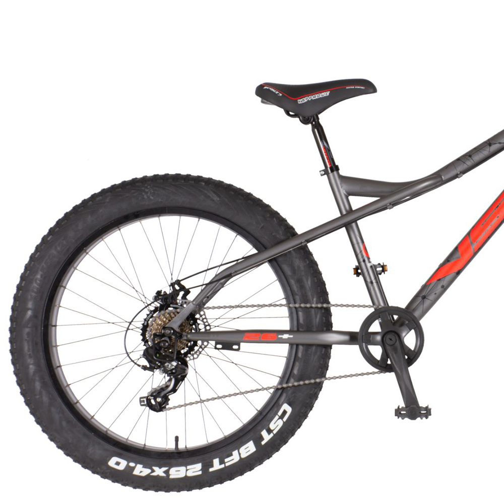 Bicikl Visitor Fat Bike 26" Bigfoot sivo crveni