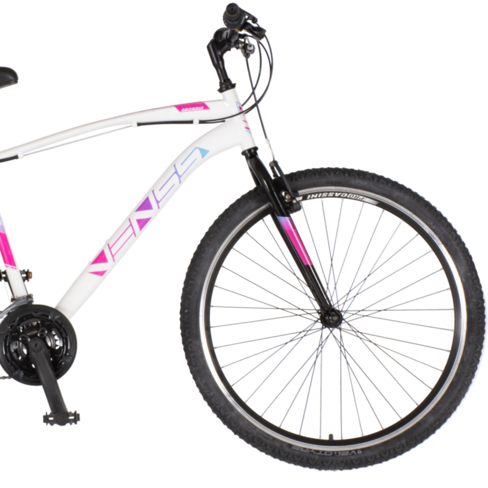 Bicikl Venssini Arcadia 27" belo roze