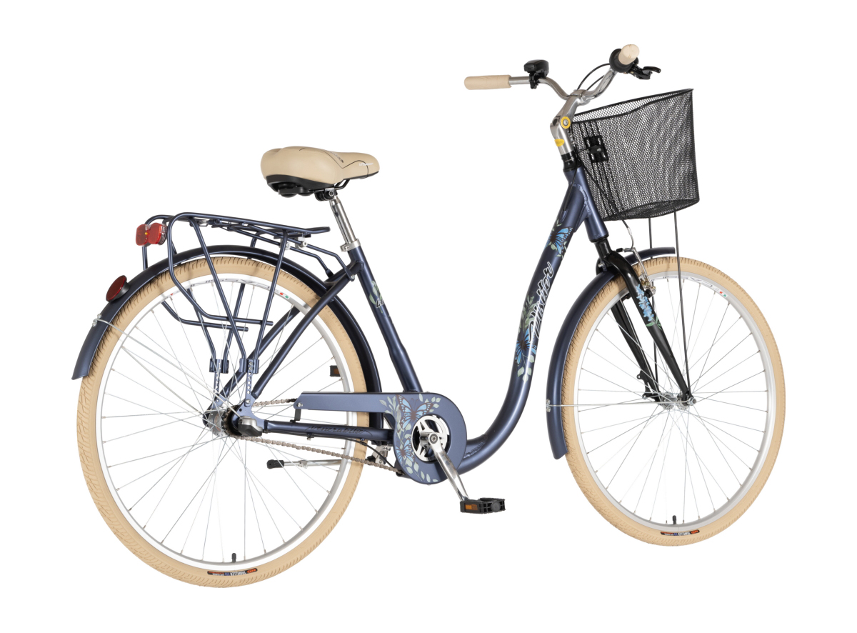 BICIKL FASHION VISITOR BUTTERFLY 28" ALU 18" V-BRAKE KONTRA  NEXUS 155-178CM (S/M) PLAVI  POLU MAT