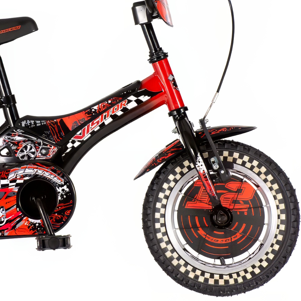 Bicikl Visitor Nitro 12" crno crveni