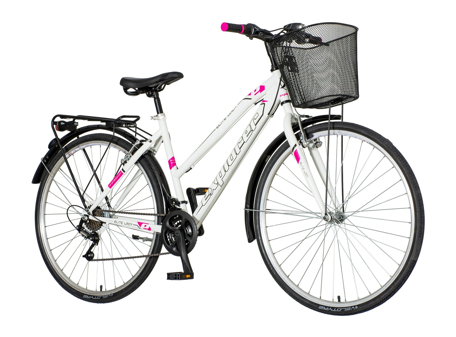 City bicikla explorer belo roza-lad281s