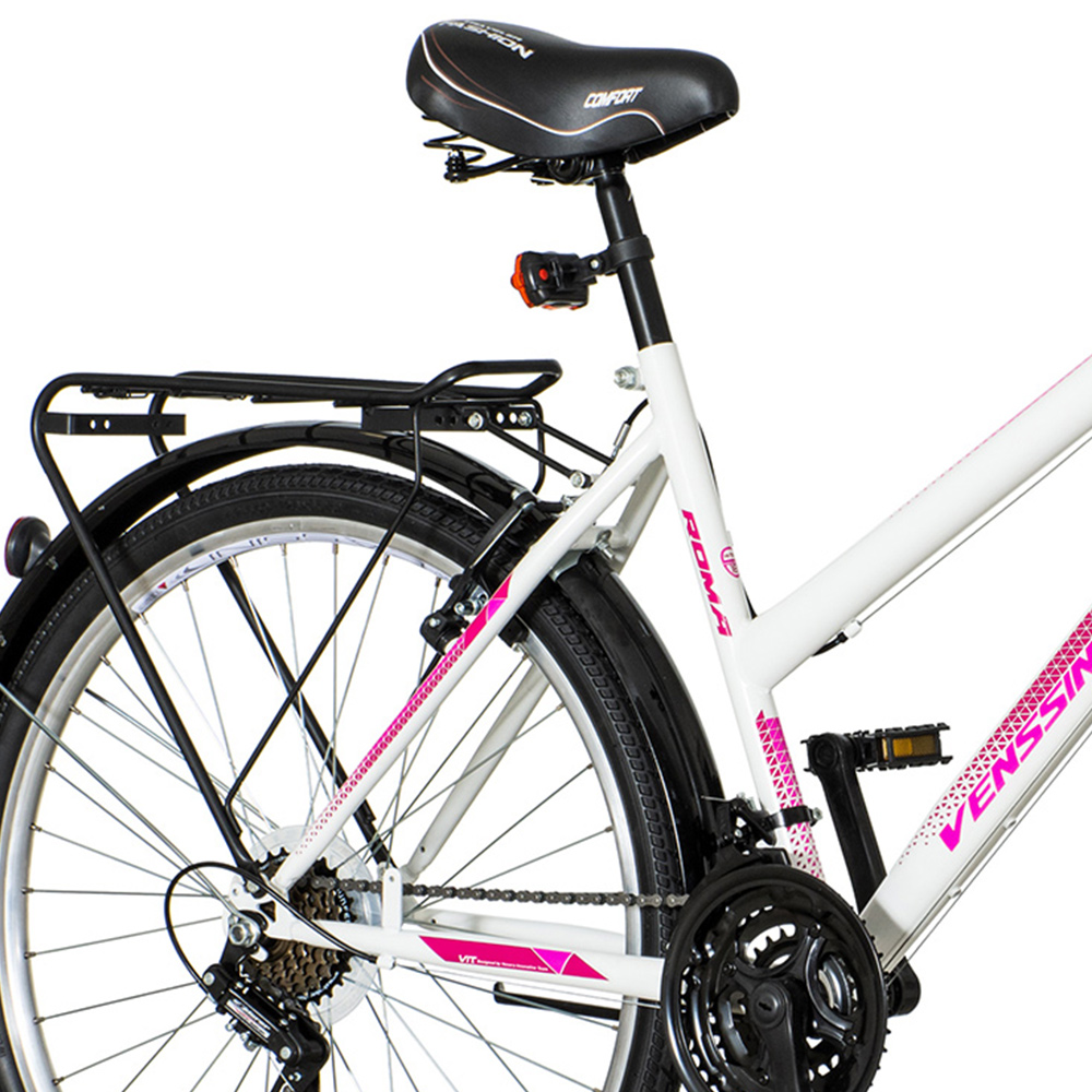 City bicikla venssini belo roza-rom266