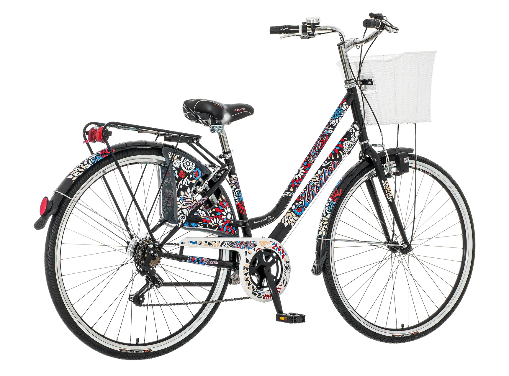 Crno multikolor bell ženska bicikla -fas284s6