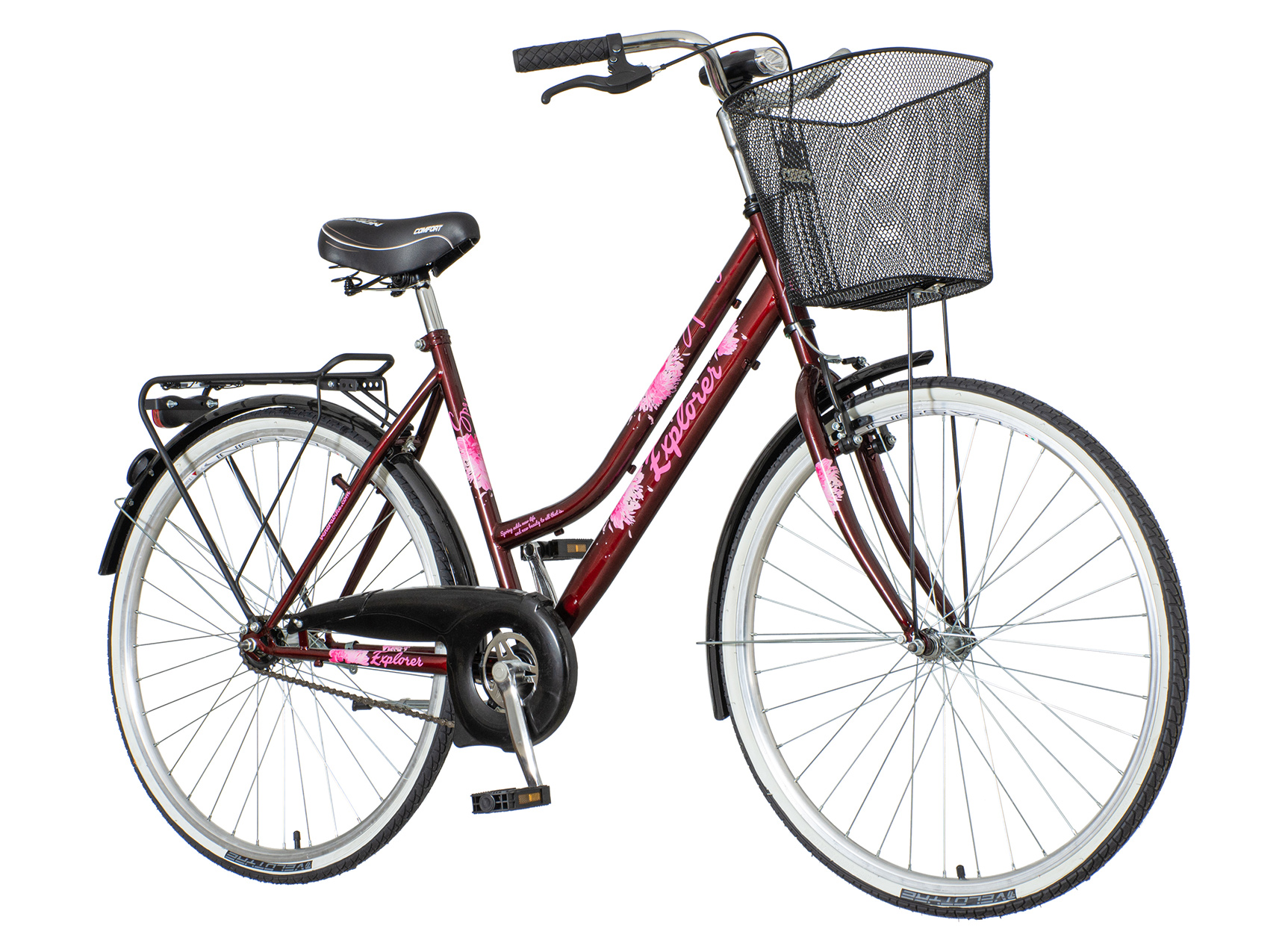 Explorer elite lady fashion bicikla bordo roza-eli261kk