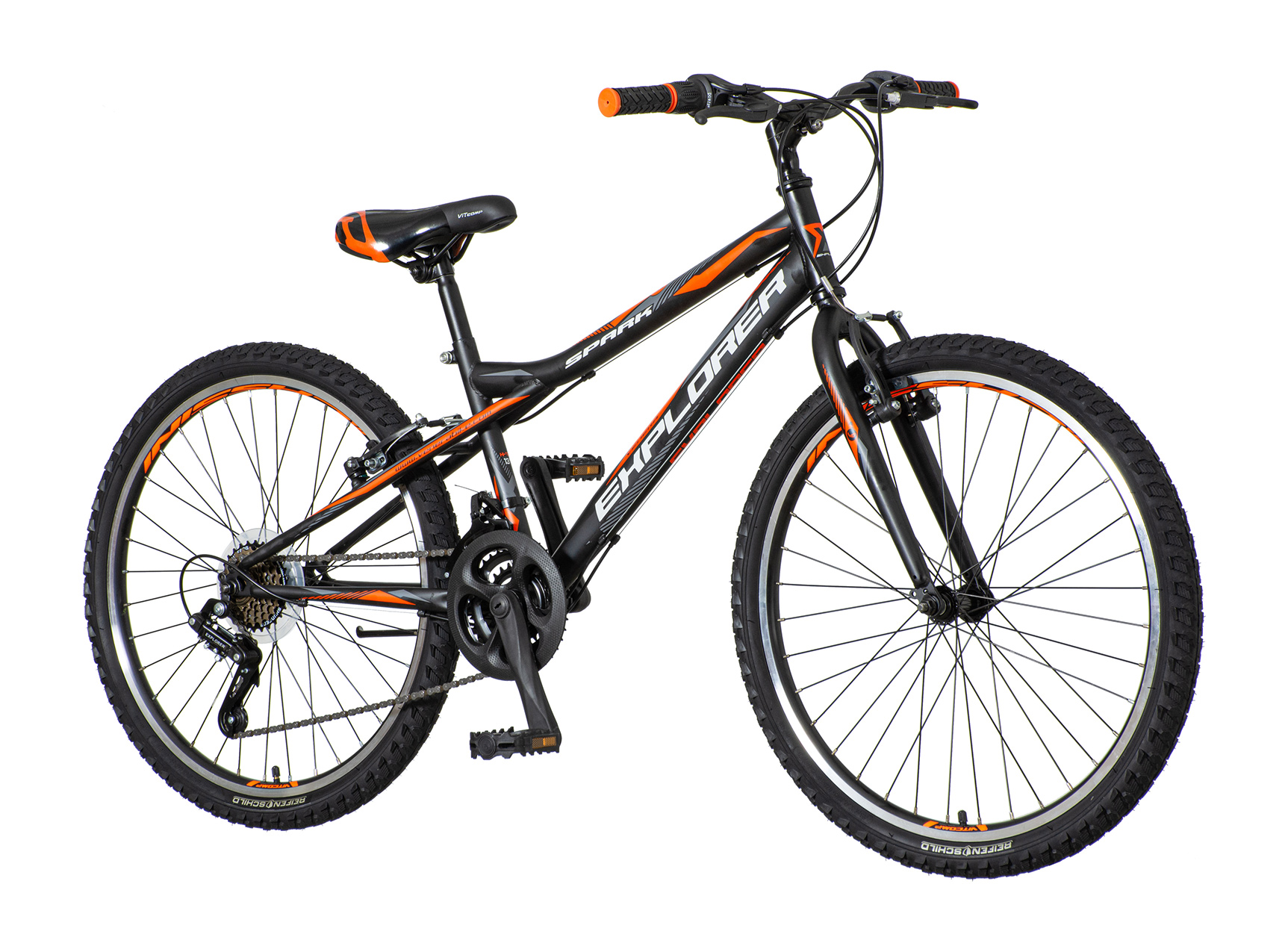 Explorer spark junior bicikla crno narandžasta-spa245