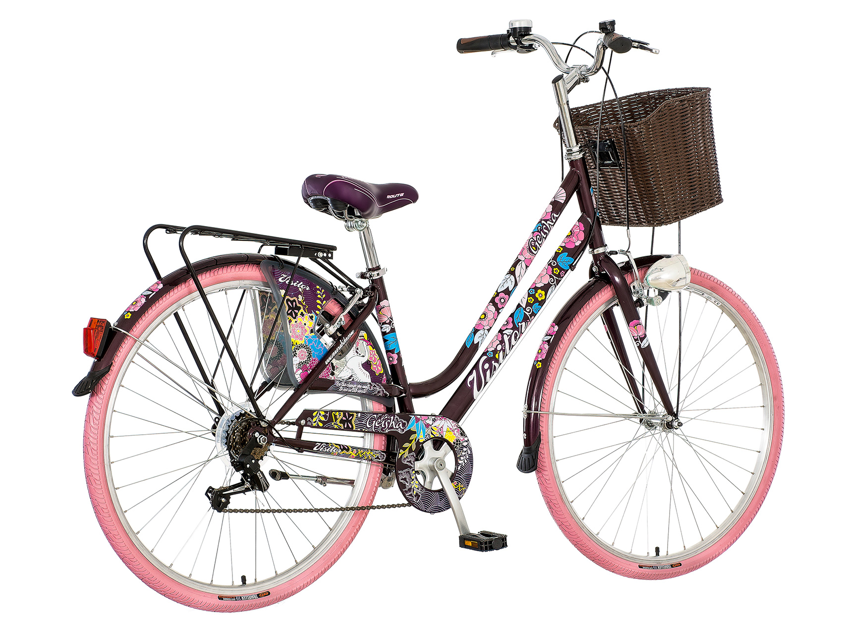 Fashion bicycle visitor purple pink-fas282s6