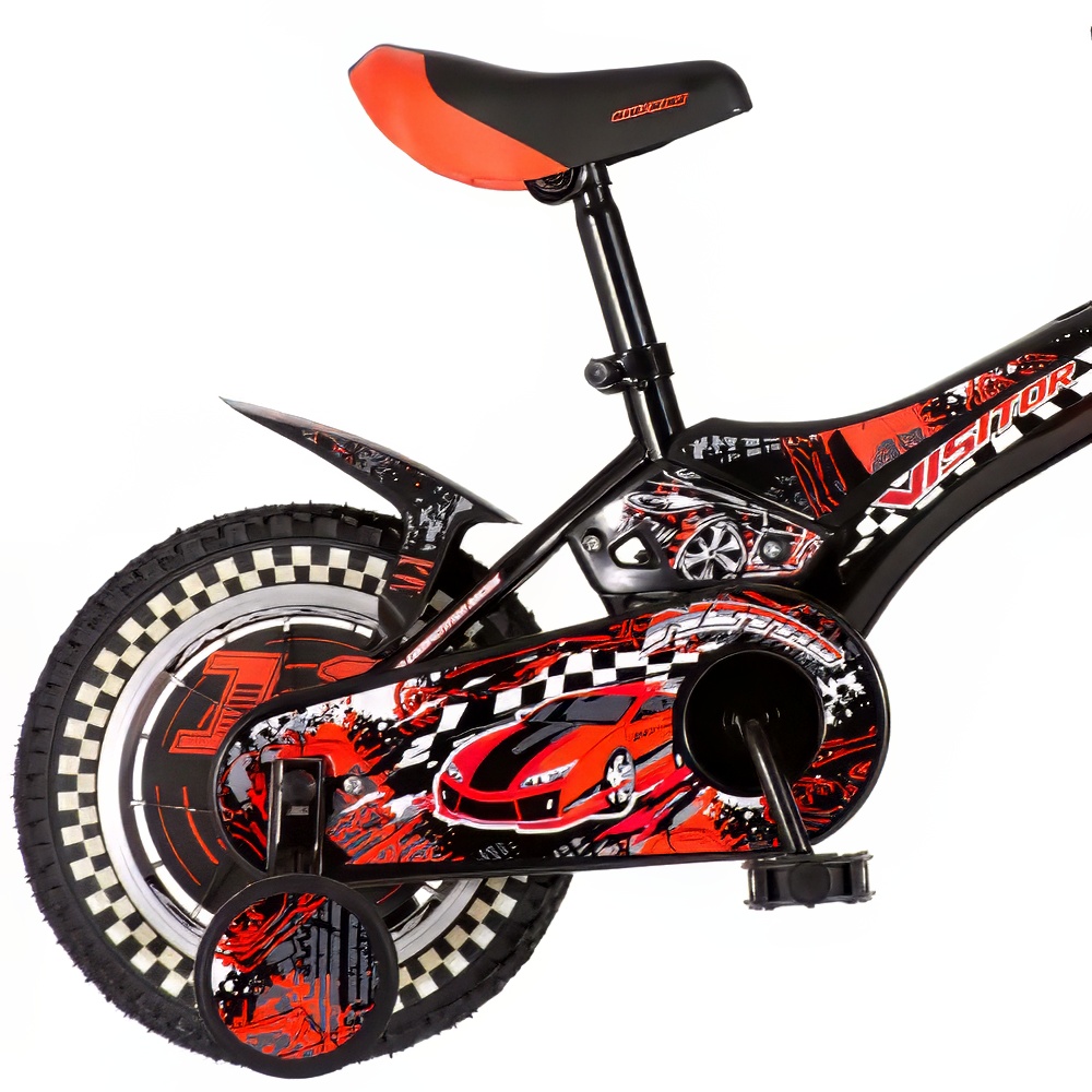 Bicikl Visitor Nitro 12" crno crveni