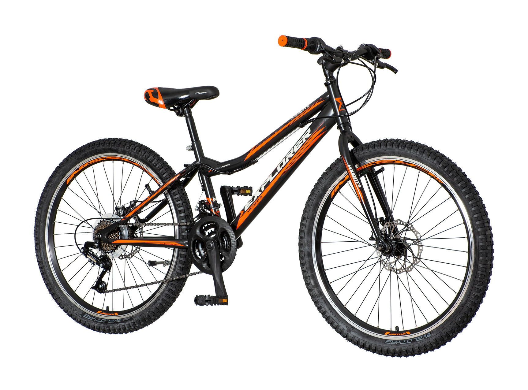 Junior bicikla explorer crno narandžasta-mag2413d2