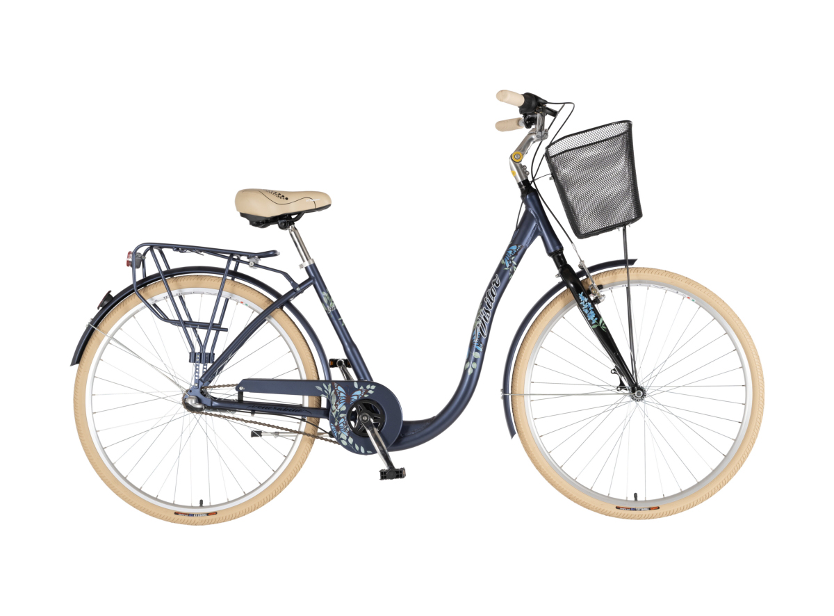 BICIKL FASHION VISITOR BUTTERFLY 28" ALU 18" V-BRAKE KONTRA  NEXUS 155-178CM (S/M) PLAVI  POLU MAT