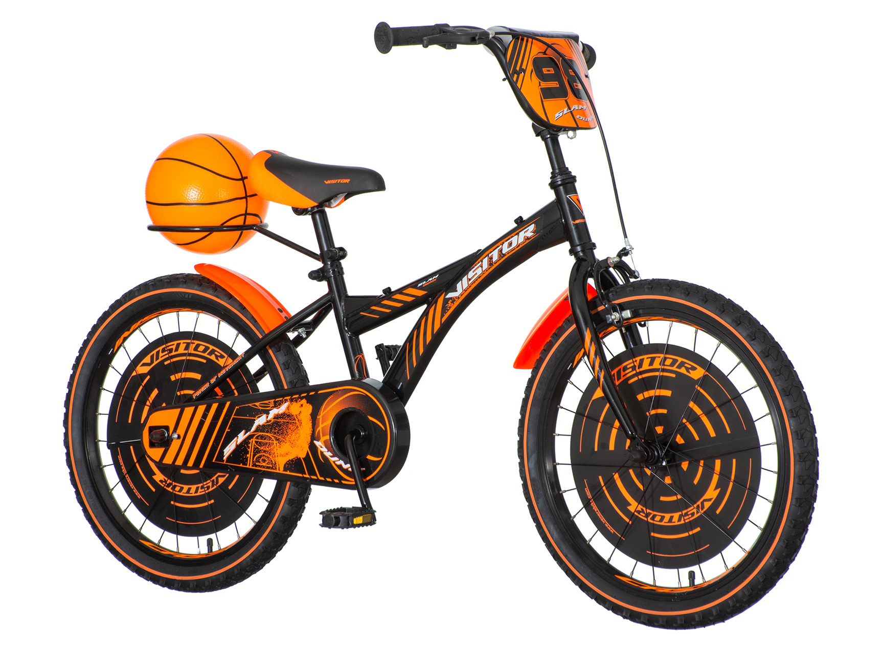 Kids bicikla visitor narandžasto crna-bas200