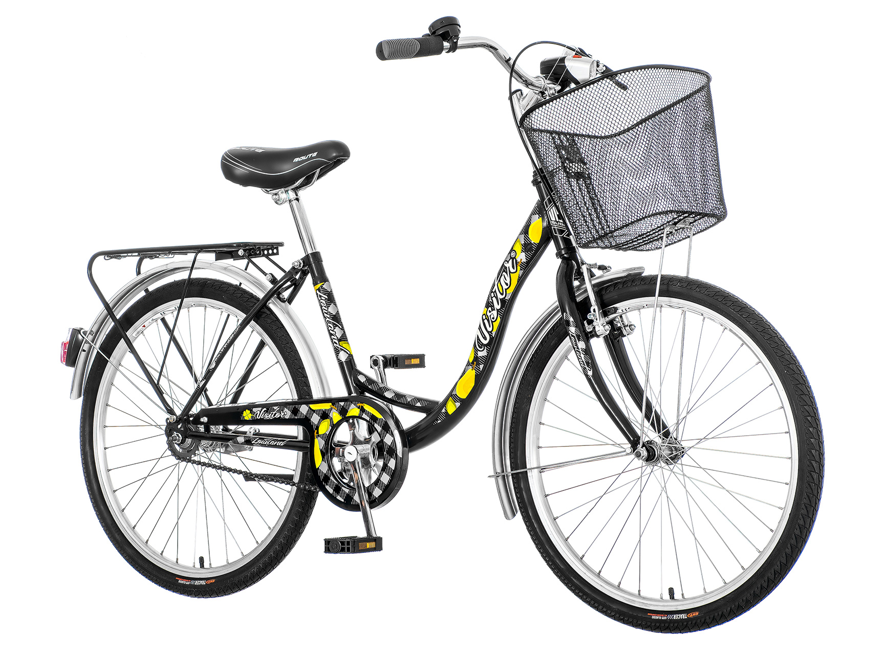 Lowland visitor bicikla crno žuta-low243f
