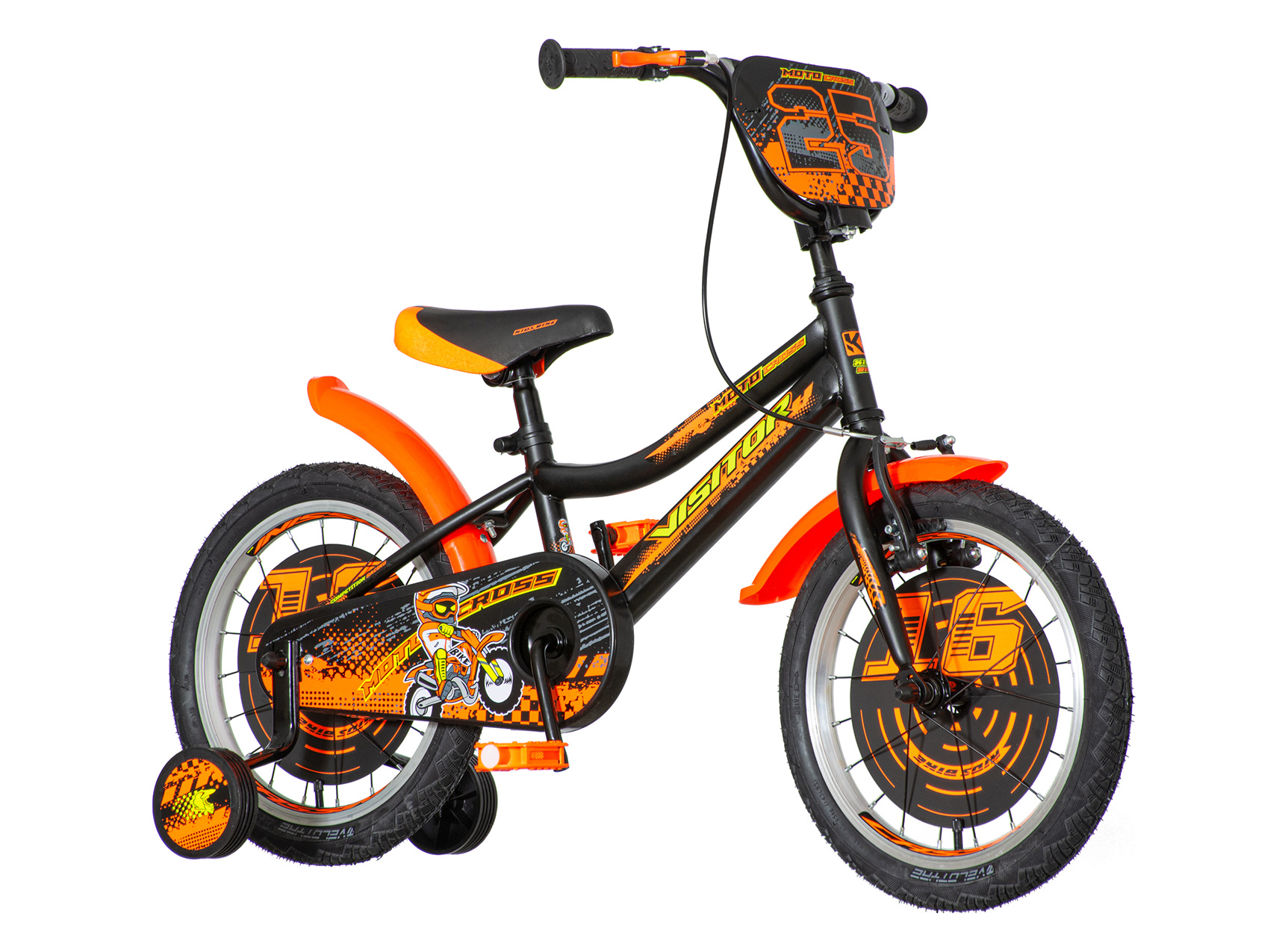Moto cross visitor bicikla crno narandžasta-mot160