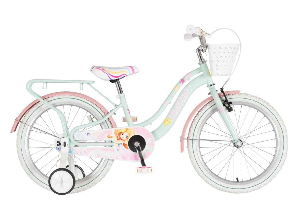 BICIKL KIDS VISITOR PEARL 20" 10" V-BRAKE  KONTRA 115-135CM (20") TIRKIZ
