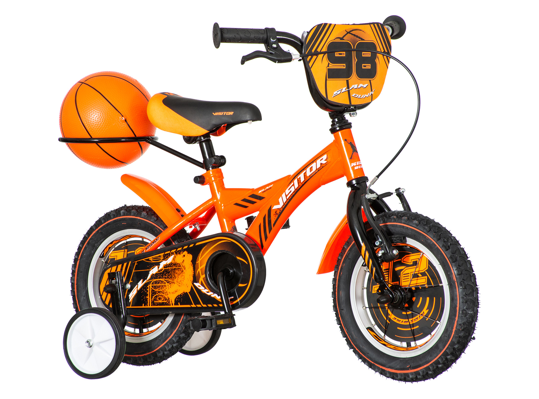 Narandžasta  basket muška dečija bicikla -bas121