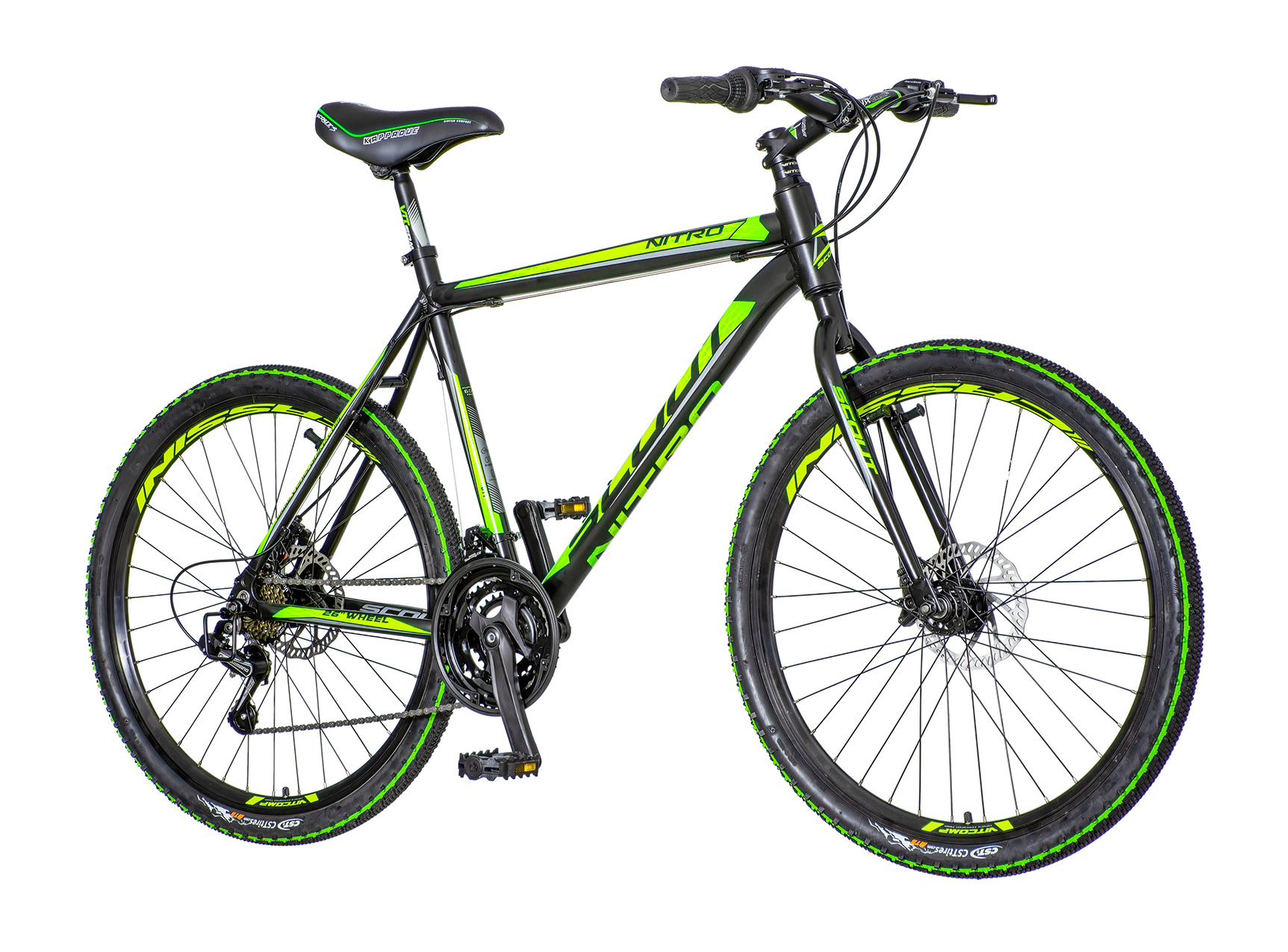 Nitro visitor bicikla crno zelena-nit261d2