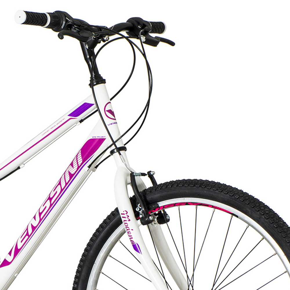 Venssini modena mtb bicikla belo roza-mod265