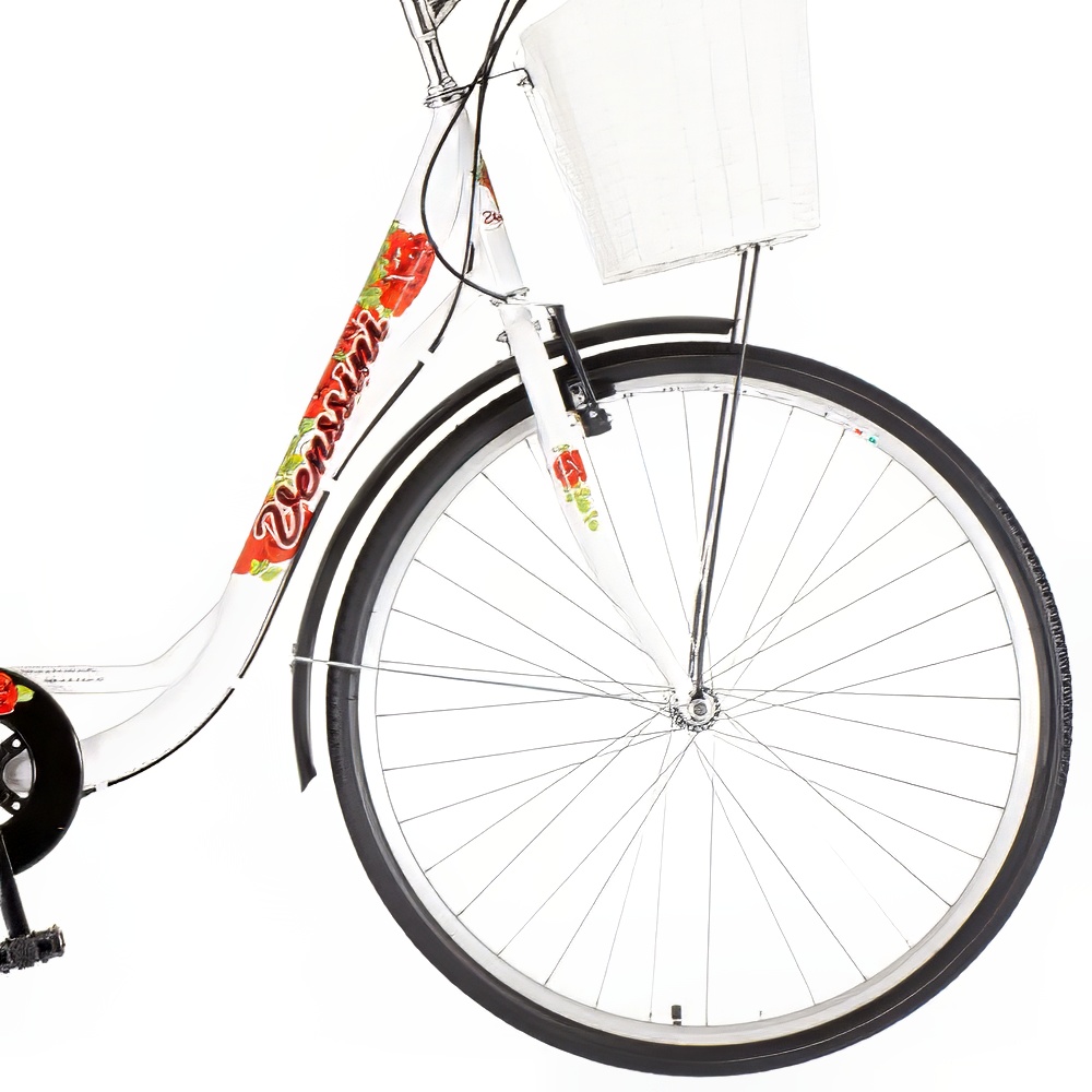 Bicikl Venssini Diamante 28" belo crveni