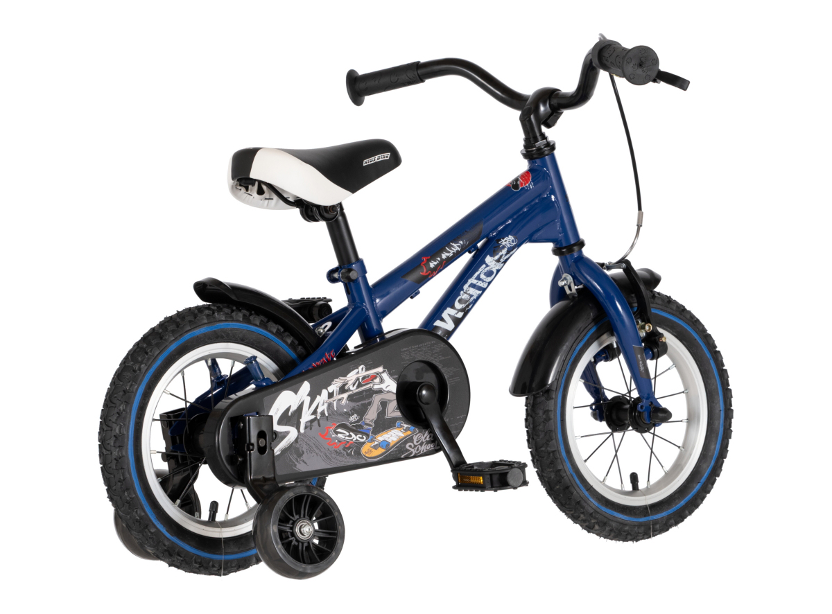 BICIKL KIDS VISITOR BEATSKATE 12" 8" V-BRAKE  KONTRA 95-115CM (12") SIVI  PERLA