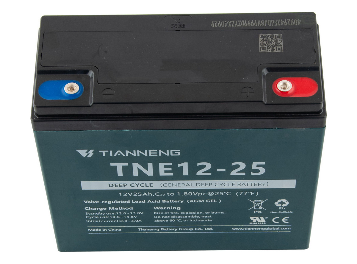 EB.BATERIJA OLOVNA 12V 25Ah, TIANNENG TNE12-25