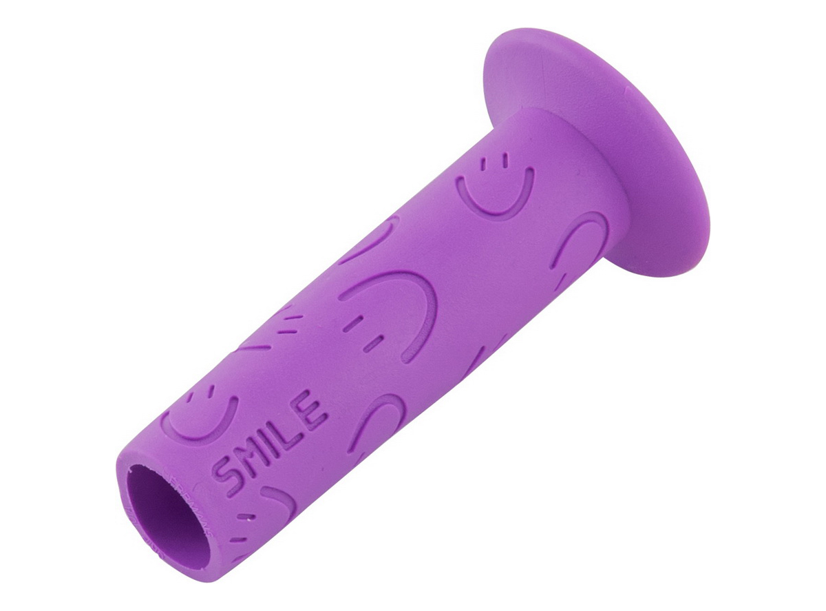 Ručke volana herrmans smile safety 95mm ljubičaste za dečije bicikle