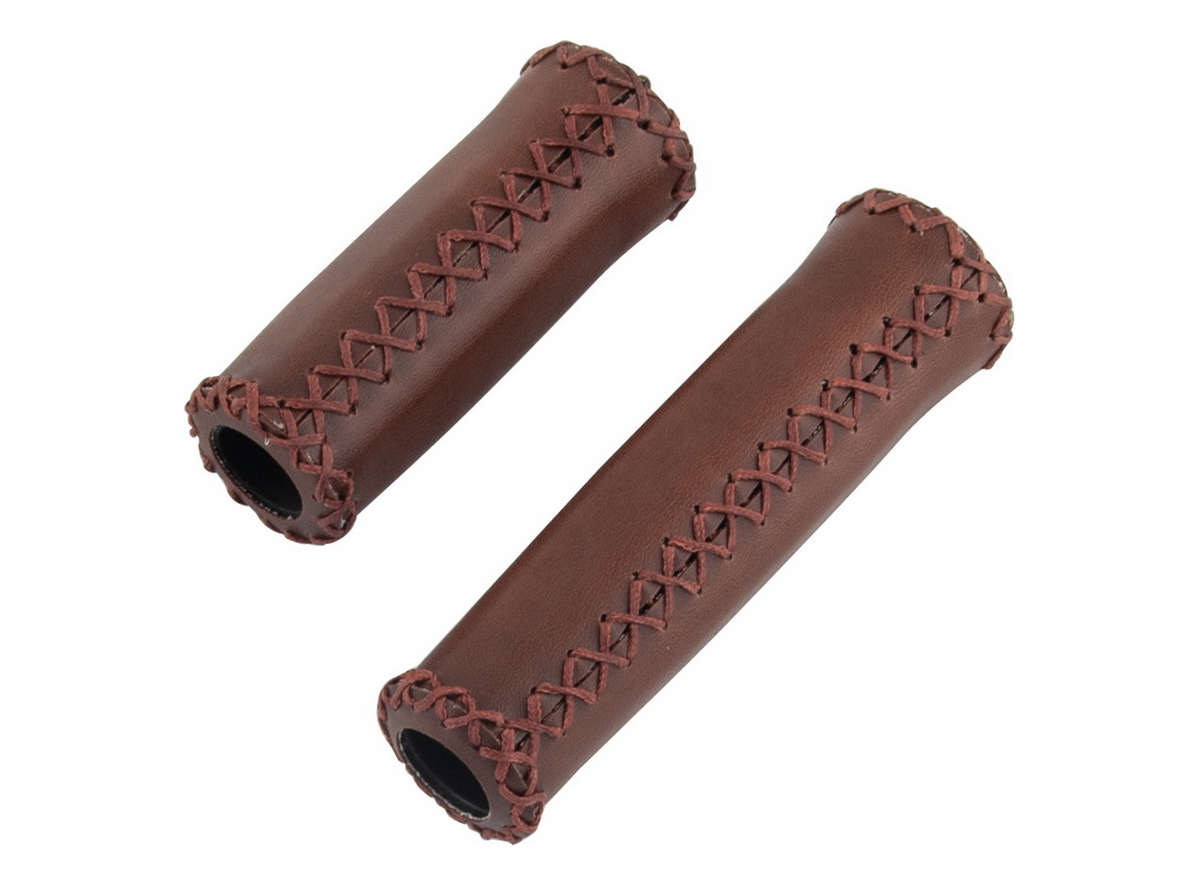 Ručke volana velo šivene eko koža braon 95mm /130mm revo shift