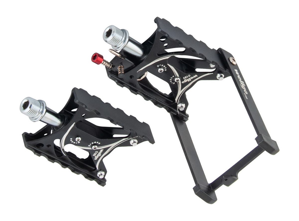 Pedala-nogar wellgo patent alu crna sa cnc obradom c193 tw