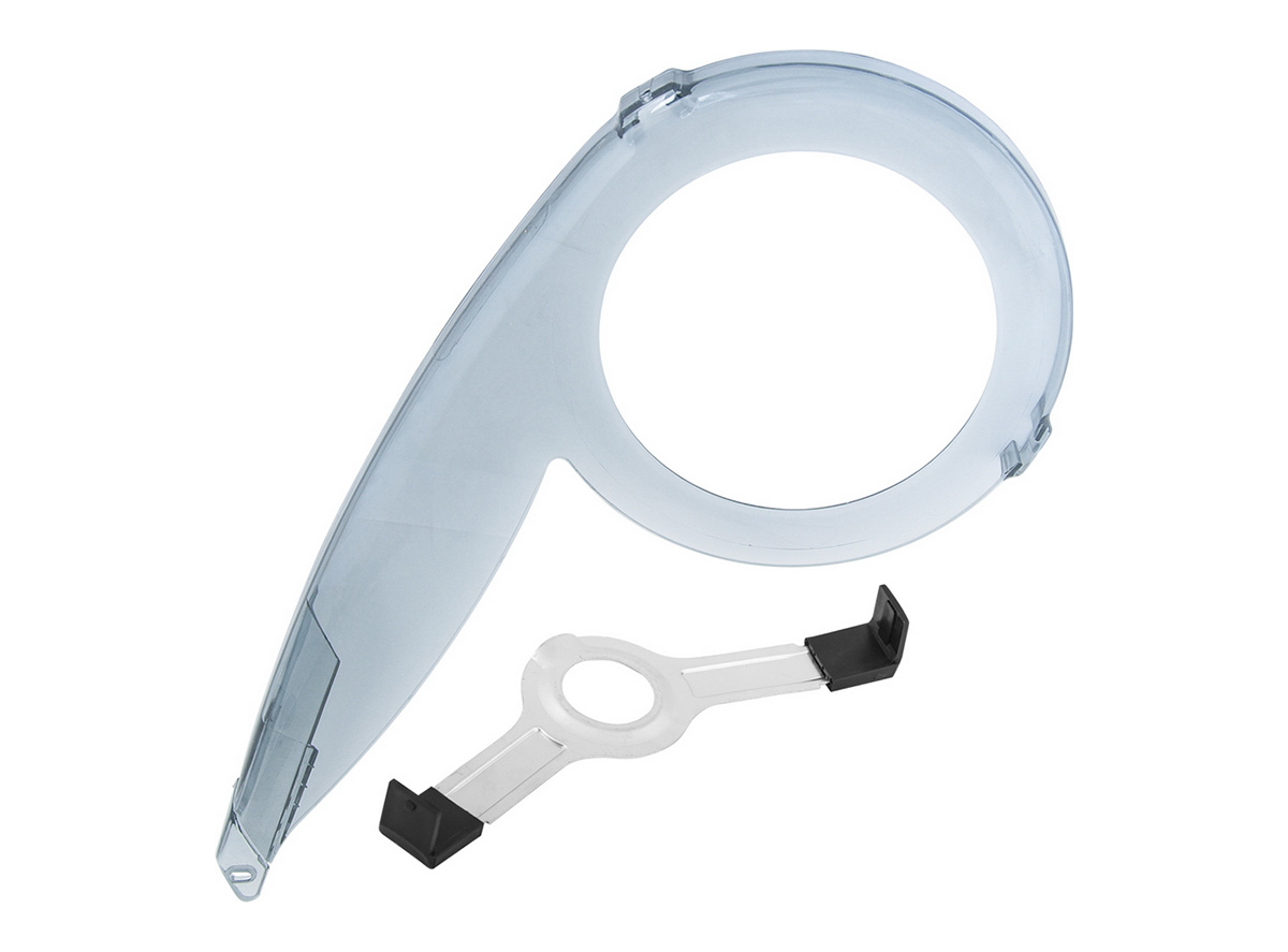 Lancobran za bilcikl city 46z pvc crna prozirna boja