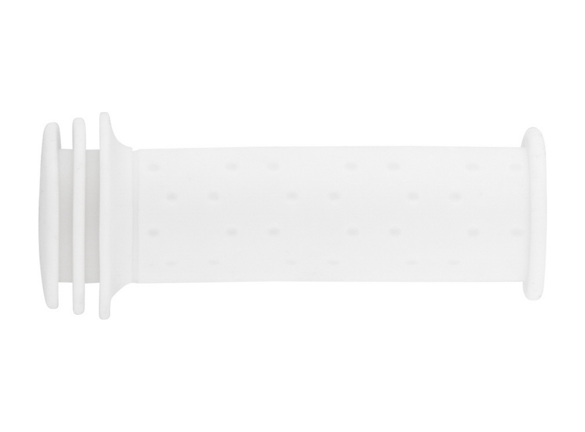 Ručke za dečije bicikle bele boje sa sigurnosnim krajevima