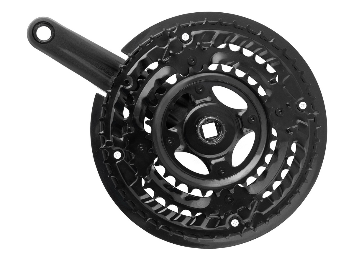 SREDNJI POGON MTB CRNI 28/38/48T WHEELTOP